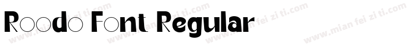 Roodo Font Regular字体转换